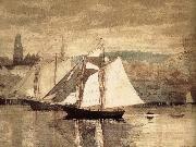 Winslow Homer Glastre Bay Yacht oil painting reproduction